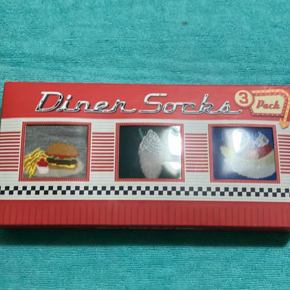 Diner Socks 3 Pack - Playful Multicolor Set